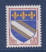 France, Petite Varieté,  Blason De Troyes, N° 1353 , Bleu Pâle  ( 15039/14.5) - Telegraph And Telephone