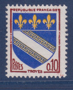 France, Petite Varieté,  Blason De Troyes, N° 1353 , Impression Lourde  ( 15039/14.6) - Telegraaf-en Telefoonzegels