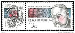 Czech Republic - 2015 - Tradition Of Czech Stamp Design - Oldrich Kulhanek - Mint Booklet Stamp With Left Tab - Unused Stamps