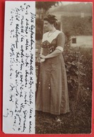 Woman Portrait 1912, Posted In Fiume - Photographs