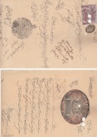 India  QV  2A & 4A   Court Fee  On  8A  Stamp Paper..3 Scans  #  00869   D   Inde Indien - 1858-79 Kronenkolonie