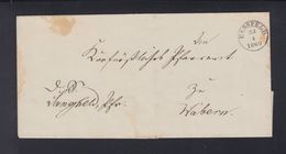 Falthülle 1860 Hersfeld Nach Wabern - Briefe U. Dokumente