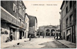 34 GIGNAC - Place Des Halles   (Recto/Verso) - Gignac