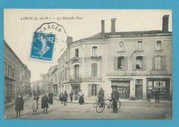 CPA - Commerces La Grande Rue LIBOS 47 - Libos