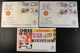 5128 ROTARY 1980-99 TANZANIA COVERS HOARD. A Heavily Duplicated Accumulation That Includes 1986 Chess Miniature Sheet FD - Unclassified