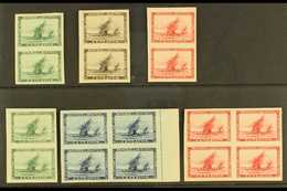 5197 1892 SAILING SHIPS COLOUR TRIALS & PROOFS Discovery Of America 2c & 5c Values, Scott 90/1, Printed On Card As Pairs - Other & Unclassified