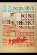 5208 1940 AIRMAILS - COLOUR TRIALS & PROOFS Accumulation, Mostly Of Pairs Or Blocks, Note 30c On Buff With Wide Red Band - Other & Unclassified