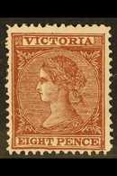 5257 VICTORIA 1867-81 8d Red-brown On Pink Perf 13, SG 137c, Fine Mint, Very Fresh. For More Images, Please Visit Http:/ - Autres & Non Classés