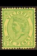 5260 VICTORIA 1878 1d Yellow-green On Yellow Emergency Printing, SG 196, Fine Mint, Lovely Fresh Colour. For More Images - Autres & Non Classés