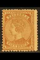 5264 VICTORIA 1873-74 9d Red-brown On Pink Perf 13, SG 172a, Fine Mint, Centered To Left, Fresh. For More Images, Please - Other & Unclassified