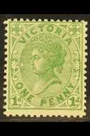 5279 VICTORIA 1882-84 1d Green, SG 209a, Fine Never Hinged Mint, Lovely Fresh Colour. For More Images, Please Visit Http - Autres & Non Classés