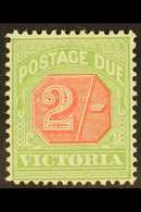 5286 VICTORIA 1895-96 Postage Due 2s Pale Red And Yellowish Green, SG D19, Fine Mint.  For More Images, Please Visit Htt - Other & Unclassified