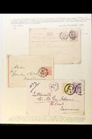 5295 VICTORIA HAMILTON POSTAL HISTORY Collection Of Covers (incl Registered), Postal Cards, Lettercards & Wrappers Spann - Other & Unclassified