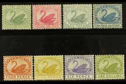 5320 WESTERN AUSTRALIA 1885-93 Complete Basic Set, SG 94-102, Fine Mint, Fresh. (8 Stamps) For More Images, Please Visit - Other & Unclassified