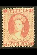 5432 1882 4d Rose, Wmk CA, Perf 12, SG 41, Fresh Mint. Blunt Corner Perf Bottom Right Otherwise A Beautiful Stamp. For M - Other & Unclassified