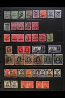 5448 1913-1980 USED HOARD On A Pair Of Stock Pages. Includes KGV To 12a, KGVI To 5r, QEII To 10r On 10s & More. (90+ Sta - Bahrain (...-1965)