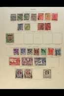5639 1937-47 All Different Used Collection On Album Pages, Includes 1937 Opts To 1r, 1938-40 Range To 2r, 1945 "Mily Adm - Burma (...-1947)