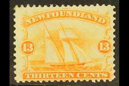 5685 1865 13c Orange Yellow, Schooner, SG 29, Very Fine And Fresh Mint. For More Images, Please Visit Http://www.sandafa - Other & Unclassified