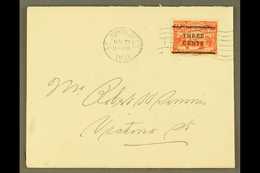 5709 1920 3c On 15c Bright Scarlet, SG 146, On Neat Local Cover Tied St John's May 21st Machine Cancel, Late Use For Thi - Other & Unclassified
