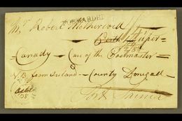 5719 1838 Entire From County Donegall, Ireland, Addressed To Perth, Upper Canada, Forwarded To Port Sarnia, Bearing Two - Other & Unclassified