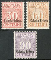 6002 COMMISSION SERVICES 1916 Complete Set, Sass S64, Superb NHM. (3 Stamps) For More Images, Please Visit Http://www.sa - Eritrea