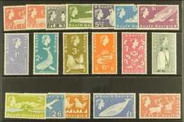 6037 1963-70 Antarctic Animal Definitive Set Plus ½d Perf & Wmk Variants, SG 1/17, Only £1 Blue VLHM, The Rest Never Hin - Falkland Islands