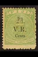 6040 1875 2c On 6c On 3d Green, Surcharge In Black, SG 25, Mint With A Couple Of Tiny Gum Thins, Light Crease Across Bas - Fiji (...-1970)