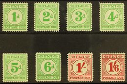 6052 POSTAGE DUE 1940 Complete Set, SG D11/D18, Very Fine Mint. (8 Stamps) For More Images, Please Visit Http://www.sand - Fiji (...-1970)