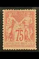 6070 1885 75c Rose Type II Peace & Commerce, SG 238 (Yvert 81) Fine Mint Example Of This Rare Stamp. For More Images, Pl - Other & Unclassified