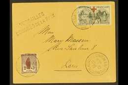 6075 1919 (28 June) Cover Addressed To Paris Bearing 1918 15c+5c Red Cross (Yvert 156, Superb Centering) & 1917-18 2c+3c - Other & Unclassified