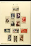 6087 1950-1959 ALL DIFFERENT NEVER HINGED MINT COLLECTION On Hingeless Printed Leaves. With A High Degree Of Completion - Other & Unclassified