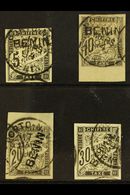 6110 BENIN POSTAGE STAMPS 1894 Set Complete, Yv 1/4 Very Fine Used. (4 Stamps) For More Images, Please Visit Http://www. - Other & Unclassified