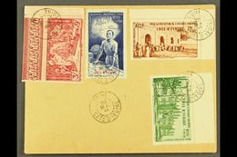 6174 IVORY COAST 1943 (28 May) Unaddressed Cover Bearing 1942 Air "Protection De L'enfance" & "Quinz Imperiale" Set (Yve - Other & Unclassified