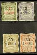 6210 MOROCCO POSTAGE DUE 1909-10 Set, Yv 6/9, Very Fine Cds Used (4 Stamps) For More Images, Please Visit Http://www.san - Other & Unclassified