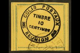 6225 REUNION PARCEL POST (Colis Postaux) 1898 10c Black / Orange (blue Frame), SG P12, Very Fine Used. For More Images, - Other & Unclassified