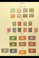 6229 SENEGAL POSTAGE DUE 1906-30 Issues Complete, With 1906 Set, 1915 Set, 1927 Surcharge Set, Plus 1935 Set, Yvert 4/31 - Other & Unclassified