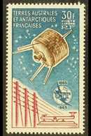 6249 T.A.A.F. 1965 30f I.T.U. Centenary, Airmail Issue Yvert 9, Never Hinged Mint. For More Images, Please Visit Http:// - Other & Unclassified