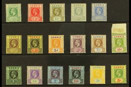 6270 1912-22 KGV Definitive Set, SG 86/102, Fine Mint (17 Stamps) For More Images, Please Visit Http://www.sandafayre.co - Gambia (...-1964)