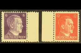 6320 1945 6pf & 12pf Hitler AMERICAN INTELLIGENCE FORGERIES, Michel 15/16, Fine Never Hinged Mint Marginal Examples, Ver - Other & Unclassified