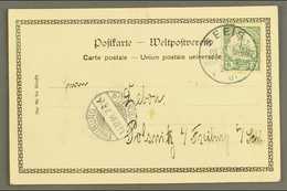 6349 SOUTH WEST AFRICA 1901 (22 Oct) Ppc To Germany Bearing 5pf Yacht Tied By Very Fine "SEEIS" Cds Cancel With Freiburg - Other & Unclassified