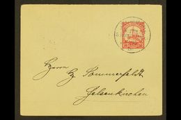 6359 SOUTH WEST AFRICA 1908 (19 Oct) Cover Addressed To Germany, Bearing 1900 10pf (Michel 13) Tied By Scarce "OKOMBAHE" - Other & Unclassified