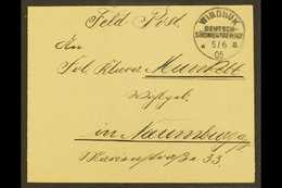 6363 SOUTH WEST AFRICA 1905 (5 June) Stampless Feldpost Cover Addressed To Germany, Bearing "Windhuk" Cds, Plus Arrival - Other & Unclassified