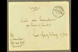 6365 SOUTH WEST AFRICA 1907 (19 Feb) Stampless Feldpost Cover Addressed To Germany, Bearing "Warmbad" Cds, Plus Arrival - Other & Unclassified