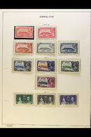 6399 1931-1950 COMPLETE VERY FINE MINT COLLECTION On Hingeless Pages, ALL DIFFERENT, Inc 1931-33 The Rock Set Inc 1d, 1½ - Gibraltar