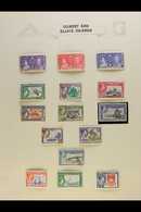 6418 1937-1969 FINE MINT COLLECTION On Leaves, Inc 1938-55 Set, Plus 5d Block Of 4, 1956-62 Set (ex 5s) Etc. Lovely. (68 - Gilbert & Ellice Islands (...-1979)