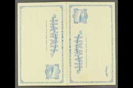 6469 PAID REPLY POSTAL CARDS 1889 2c + 2c Saphire Unsevered Message/reply Card, Sc UY4, Very Fine Unused. For More Image - Hawaii