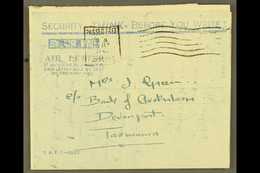 6557 1946 BRITISH MILITARY FORCES AEROGRAMME (Kessler 199, Without Franking Imprint At Upper Right) "Security: Think - B - Other & Unclassified