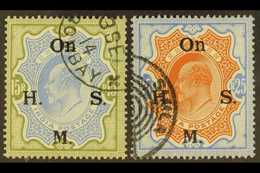 6579 OFFICIAL 1909 KEVII 15R And 25R, SG O71/72, Very Fine Used. (2 Stamps) For More Images, Please Visit Http://www.san - Other & Unclassified