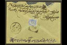 6586 USED IN EGYPT 1906 (17th July) Envelope (some Small Faults To Flap) With "Busher" Violet Cachet And Native Manuscri - Other & Unclassified