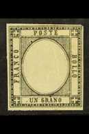 6680 NEAPOLITAN PROVINCES 1861 1g Grey-black, SG 9, Mint, Small Hinge Thin, Four Margins, Cat.£475. For More Images, Ple - Unclassified
